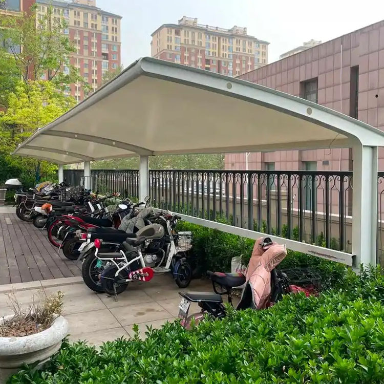 湘阴县膜结构电动车棚